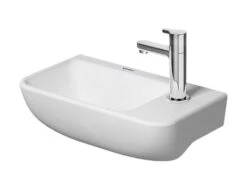 Duravit ME By Starck - Fonteintje 400x220 Mm, Met Kraangat Rechts, Met WonderGliss, Mat Wit 07174032001