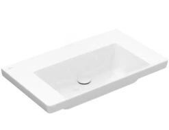 Villeroy & Boch Subway 3.0 - Wastafel 800x470 Mm, Zonder Overloop, Zonder Kraangat, Alpine Wit 4A708301