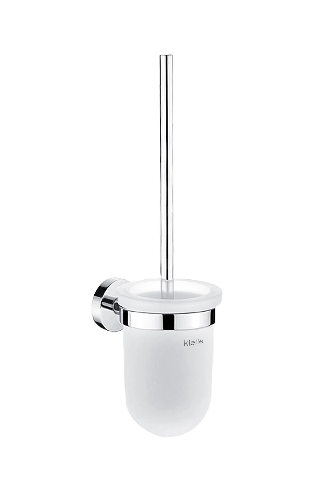 Kielle Aura - Toiletborstel Houder, Mat Glas/chroom 40502020