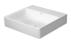 Duravit DuraSquare - Opzetwastafel 500x470 Mm, Zonder Overloop, Zonder Kraangat, DuraCeram, Wit 2353500079