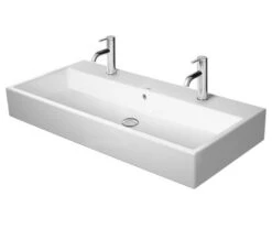 Duravit Vero Air - Dubbele Wastafel 1000x470 Mm, Met Overloop, Met 2 Kraangaten, WonderGliss, Wit 23501000241