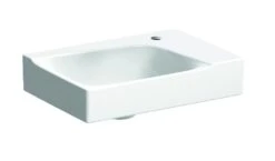 Geberit Xeno 2 - Fontein 400x280 Mm, Kraangat Rechts, Zonder Overloop, KeraTect, Wit 500.529.01.1