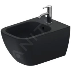 Duravit Happy D.2 - Hangend Bidet, 365x540 Mm, Kraangat, WonderGliss, Anthracite Mat 22581513001