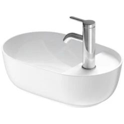 Duravit Luv - Opzetfontein, 420x270 Mm, Zonder Overloop, Met Kraangat, Wit/mat Wit 0381422600