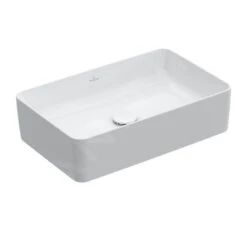 Villeroy & Boch Collaro - Waskom Op Blad, 560x360 Mm, CeramicPlus, Stone White 4A2056RW