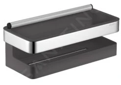 Keuco Collection Moll - Planchet Met Glaswisser, Lengte 240 Mm, Antraciet/chroom 12759010001