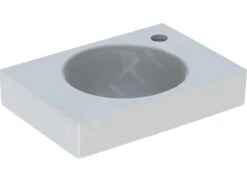 Geberit Preciosa II - Fontein 400x280x100 Mm, Met Kraangat Rechts, Zonder Overloop, Wit 273240000