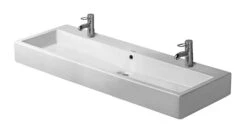 Duravit Vero - Dubbele Meubelwastafel 1200x470 Mm, 2 Kraangaten, Alpine Wit 0454120026
