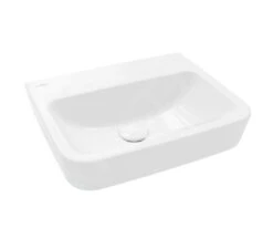 Villeroy & Boch O.novo - Opzetfontein, 450x370 Mm, Zonder Overloop, Zonder Kraangat, AntiBac, CeramicPlus, Alpine Wit 43444FT2