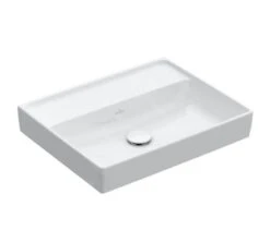 Villeroy & Boch Collaro - Meubelwastafel 600x470 Mm, Zonder Overloop, Zonder Kraangat, Alpine Wit 4A336301