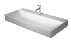 Duravit DuraSquare - Meubelwastafel 1000x470 Mm, Met 1 Kraangat, DuraCeram, Met WonderGliss, Alpine Wit 23531000711