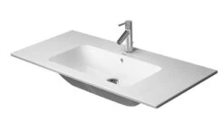 Duravit ME By Starck - Meubelwastafel 1030x490 Mm, Zonder Kraangat, Met WonderGliss, Alpine Wit 23361000601