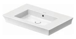 Duravit White Tulip - Wastafel 750x490 Mm, Zonder Kraangat, WonderGliss, Wit 23637500601