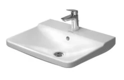 Duravit P3 Comforts - Wastafel 600x470 Mm, Met 1 Kraangat, WonderGliss, Alpine Wit 23316000001