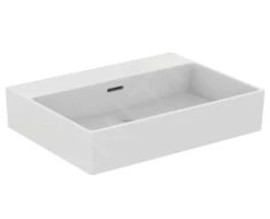 Ideal Standard Extra - Wastafel 600x450 Mm, Met Overloop, Zonder Kraangat, Wit T388801