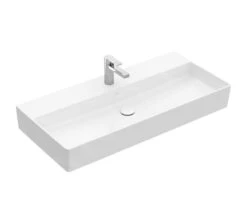 Villeroy & Boch Memento 2.0 - Wastafel 1000x470 Mm, Zonder Overloop, 1 Kraangat, CeramicPlus, Alpine Wit 4A22A2R1