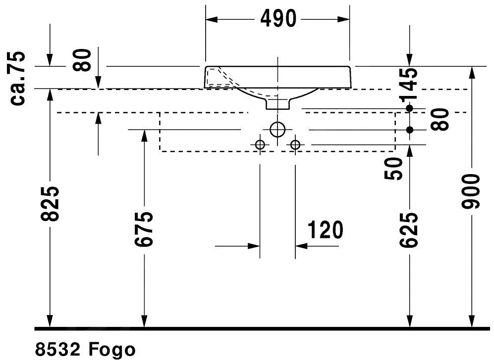 Duravit Architec - Waskom Zonder Overloop, 500x500 Mm, Zonder Overloop, 1 Kraangat Links, Wit 0320500009 - Afbeelding 4
