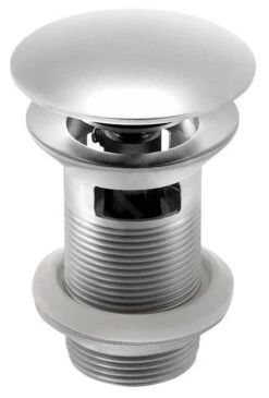 Sapho Minimal - Afsluitbare Afvoerplug Voor Wastafel Met Overloop, ClickClack, Chroom MI057