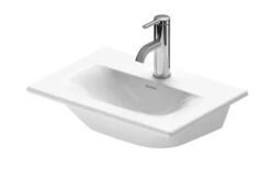 Duravit Viu - Fontein 450x320 Mm, Zonder Overloop, Met Kraangat, WonderGliss, Wit 07334500411