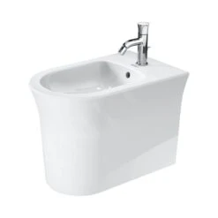 Duravit White Tulip - Staand Bidet, Met WonderGliss, Wit 22931000001