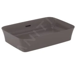 Ideal Standard Ipalyss - Opbouw Wastafel, 550x380 Mm, Met Overloop, Slate Grey E2078V5